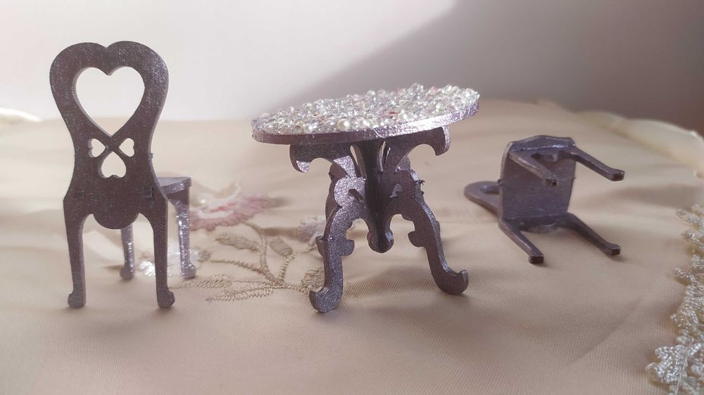 Играчка Малка дървена масичка за кафе играчка