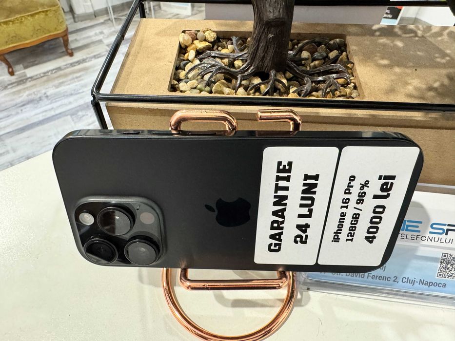iPhone 16 Pro 128Gb / 96% - Din magazin,cu garantie! RATE TBI !