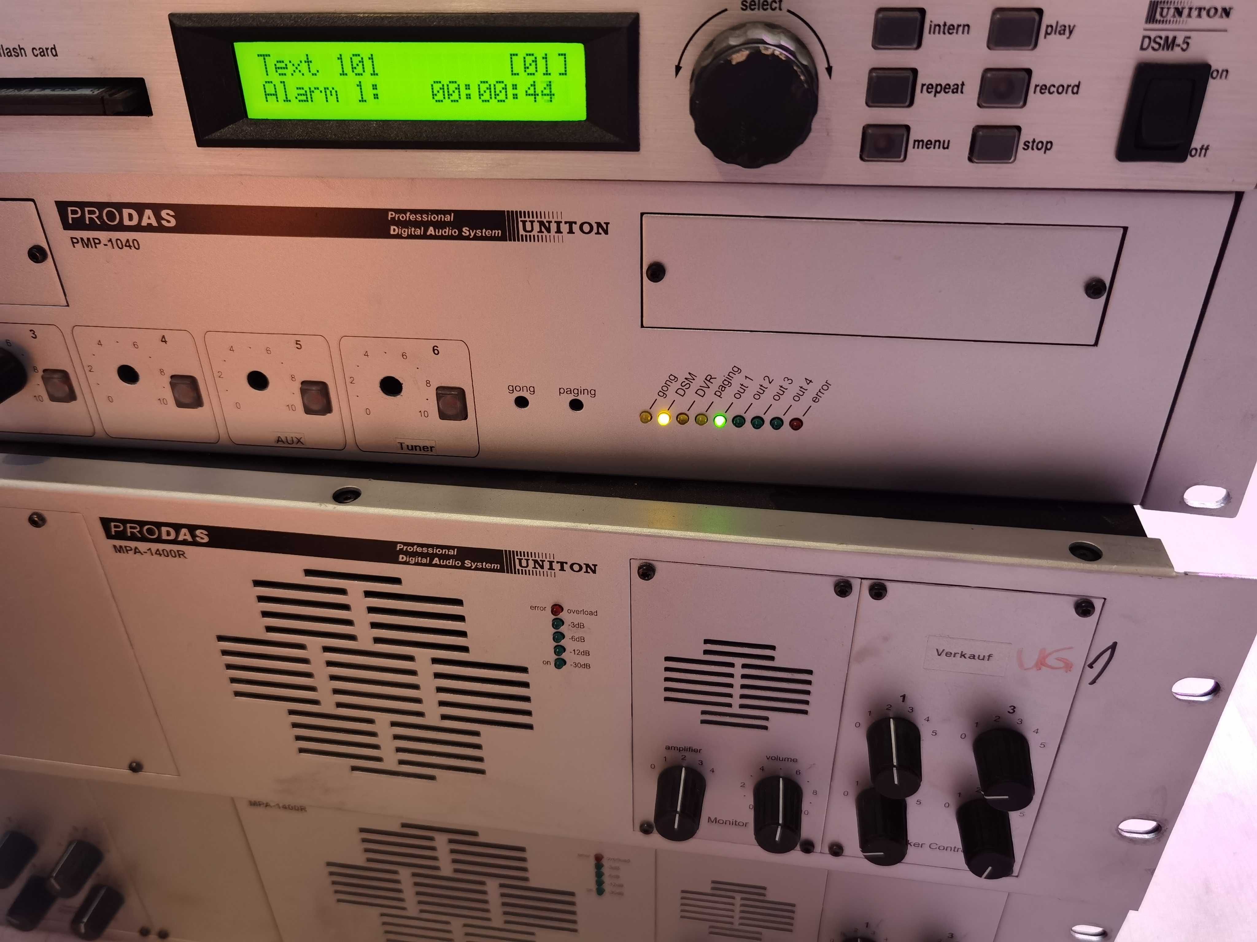 Sitem Amplificator PRODAS Uniton MPA- 1400R 800W statie Elvetia