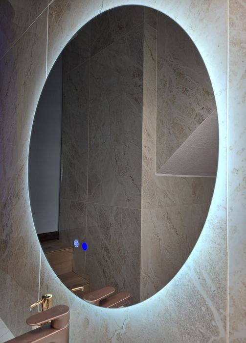 Огледало за Баня с лед осветление и погрев 70,80см!