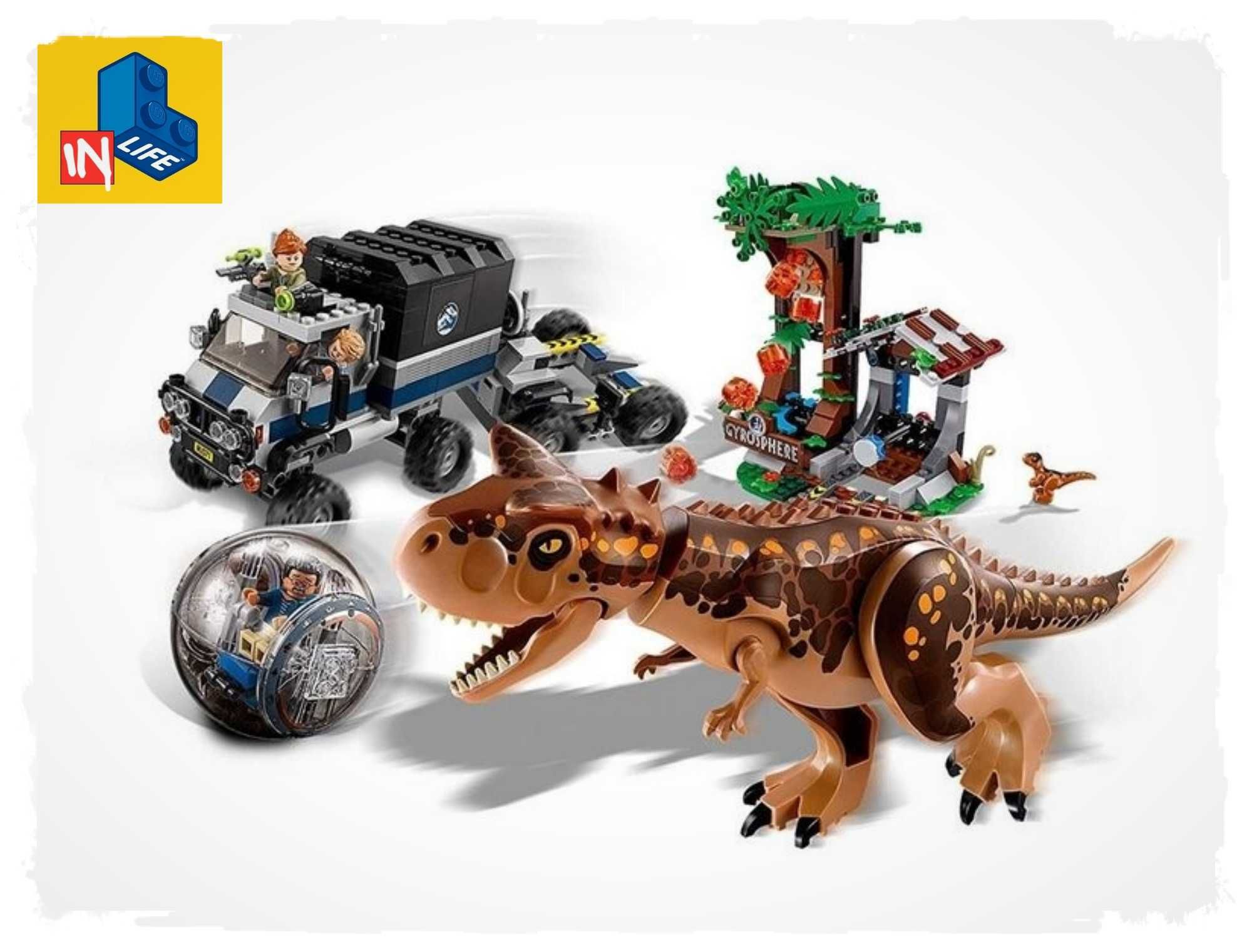 NOU Set Dinozaur Jurassic Evadare Carnotaurus TIP 75929