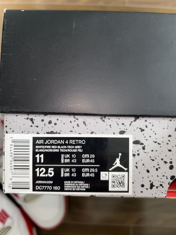 Jordan 4 Fire Red 2020