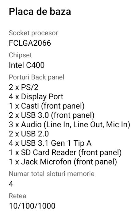 Workstation Lenovo ThinkStation P520c 64GB RAM Quadro P4000 8GB