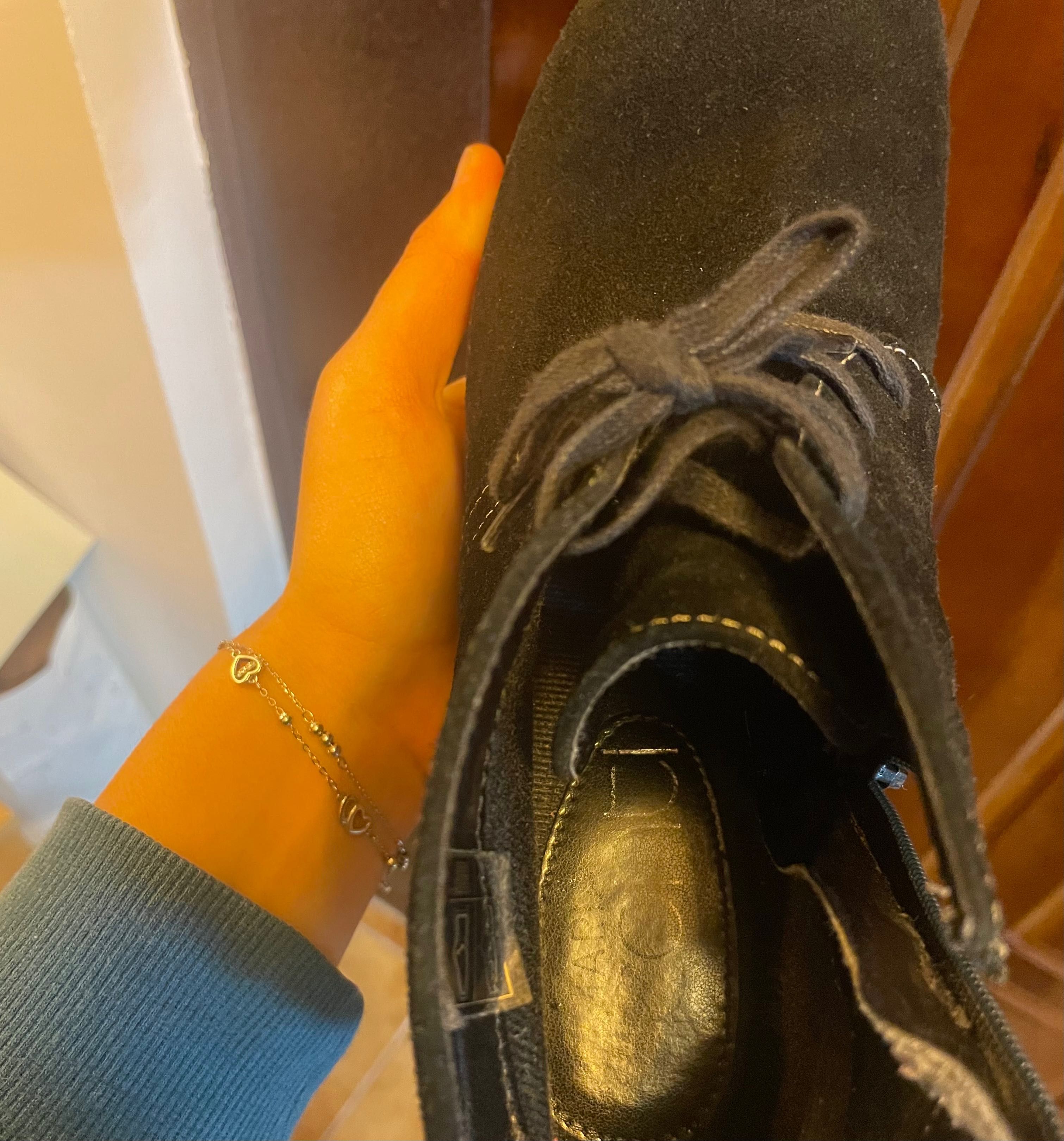 Botine piele întoarsă 38