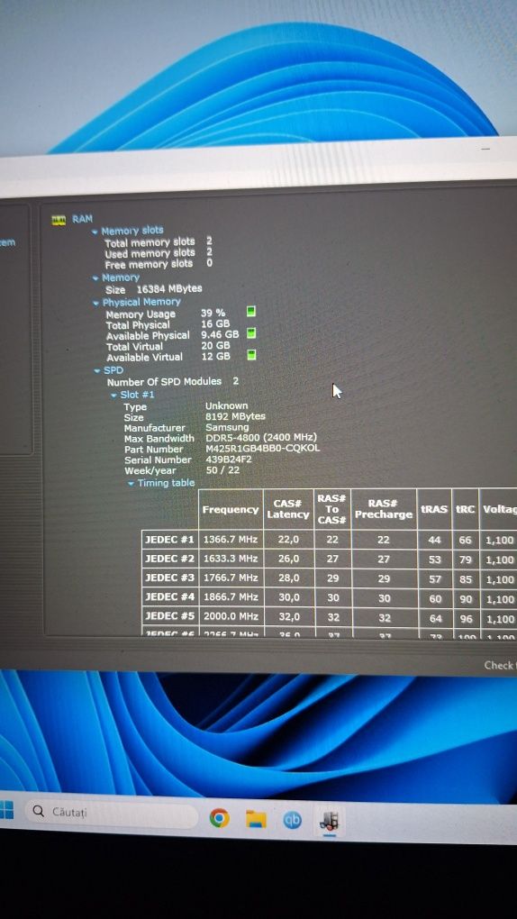 Memorie Ram Laptop ddr5 4800