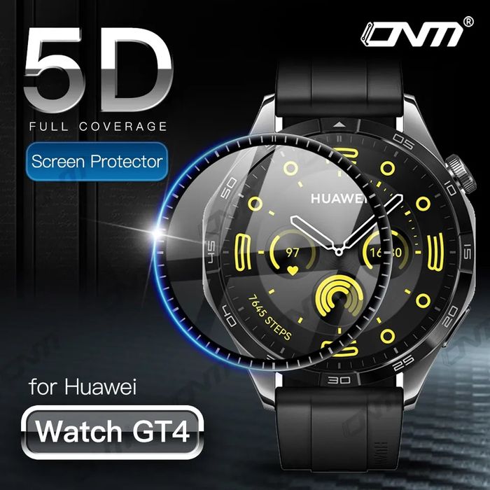 Huawei Watch 5 GT5 GT5 Pro GT4 41 42 46 mm./ 5D Протектор за цял екран