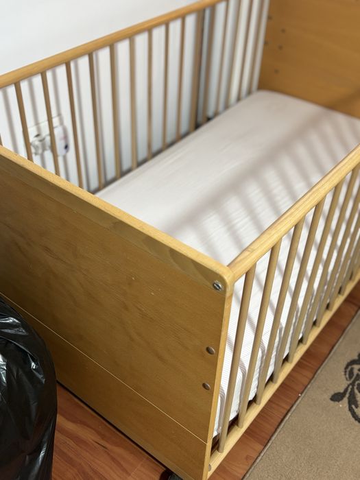 Pat copii cu saltea inclusa plus topper