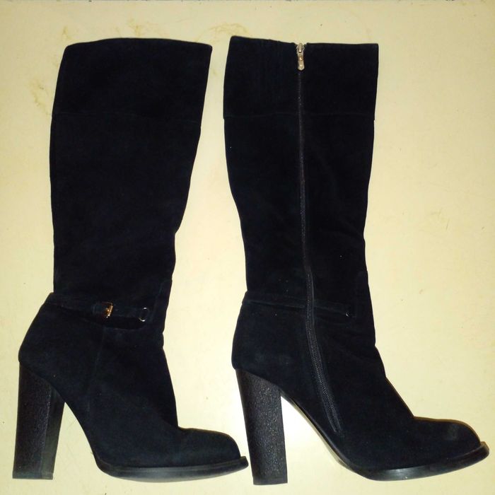 Женские сапоги, еврозима, замша, 40 размер.