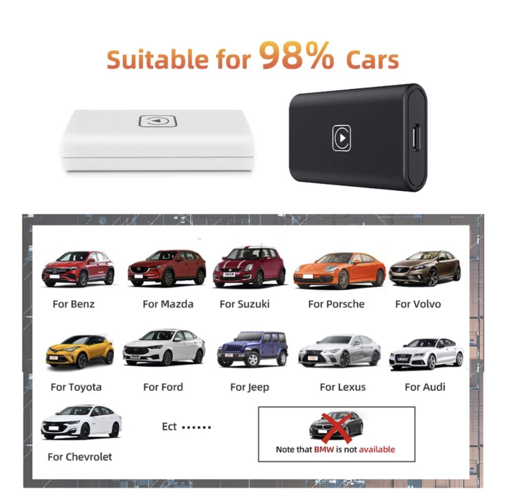 Carplay kit безжично свързване в кола