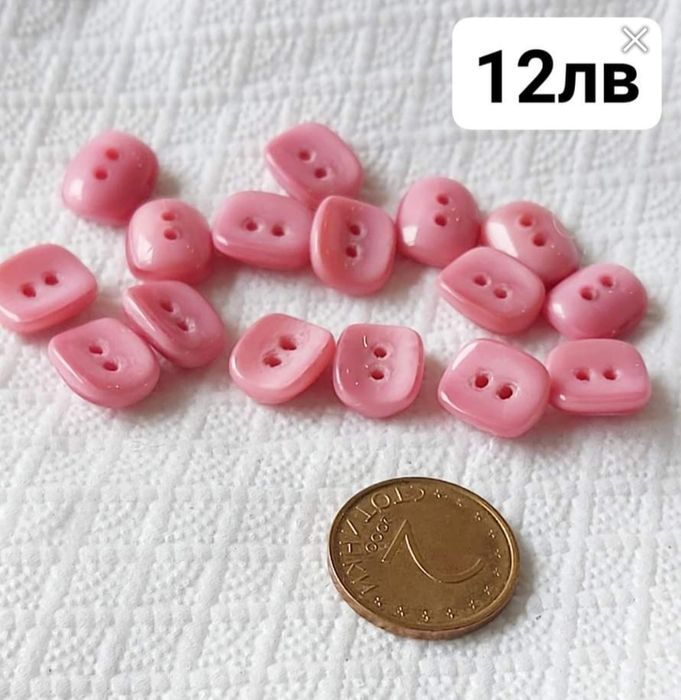 антикварни стъклени копчета  френски