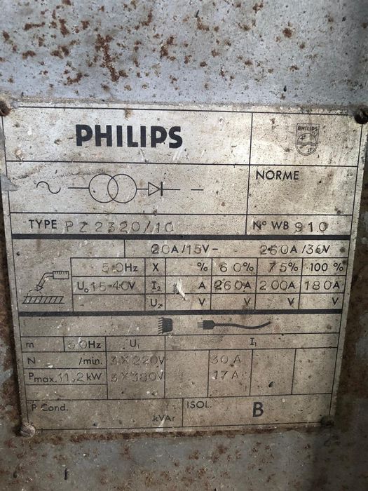 Vând aparat de sudură MIG/MAG AC/DC profesional Philips