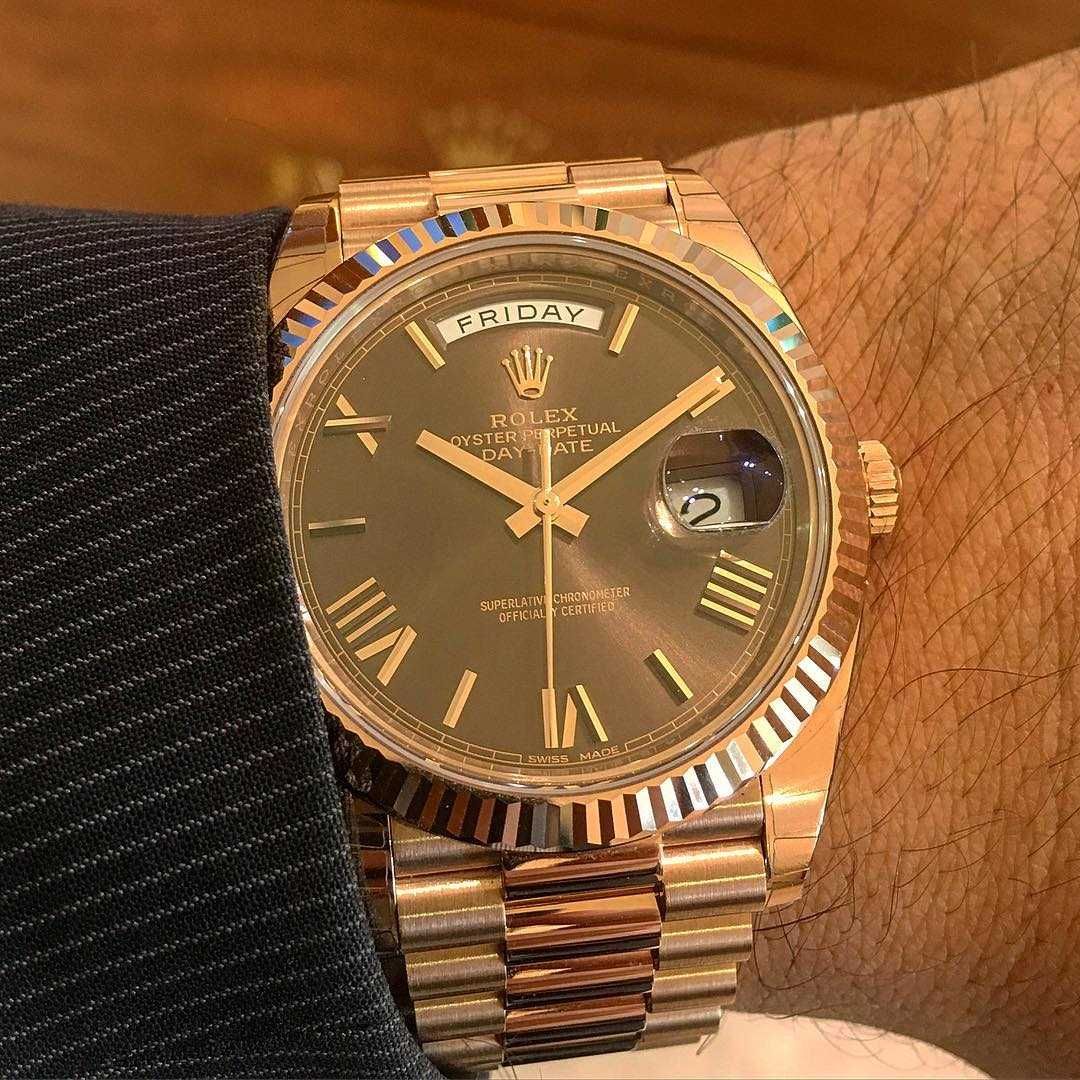 Rolex Day-DAte 40mm Choholate