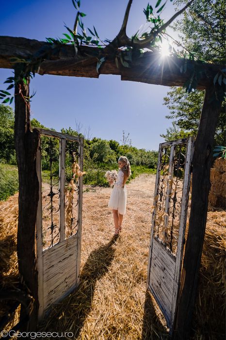 Rochie alba / cununie / rhea costa / mireasa /