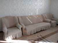 Продам мягкую мебель: диван + 2 кресла
