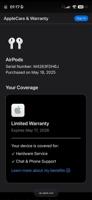 Vand AirPods 4 Serie Valida Garantie Apple