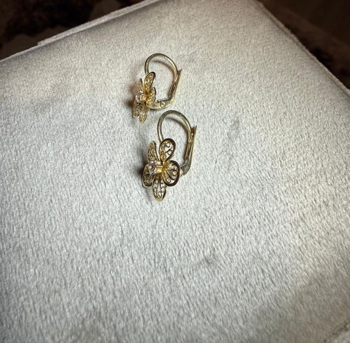 Cercei din aur in stare perfecta 14 karate de la Splendor