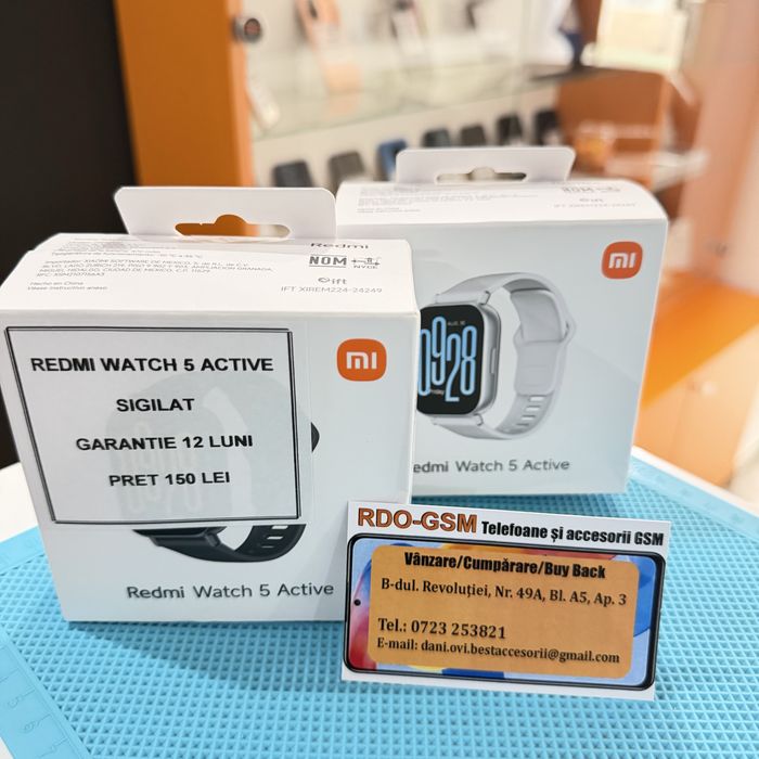 Xiaomi Redmi Watch 5 Active Silver/Black/Sigilat/Garantie