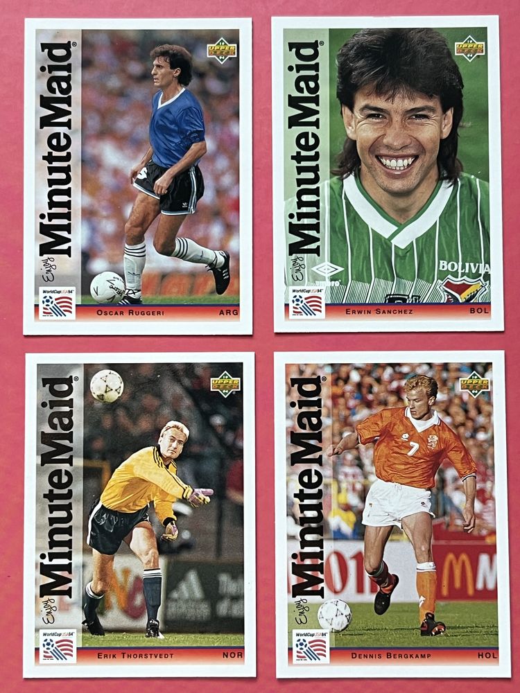 Upper Deck World Cup Usa 1994 Set Complet 25 Carduri Noi Minute Maid