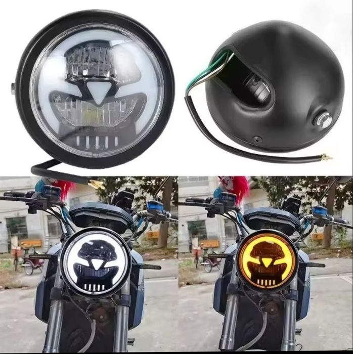 Фар за мотор стил чопър