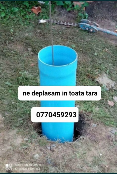 Foraje puțuri și denisipări piloni de susținere