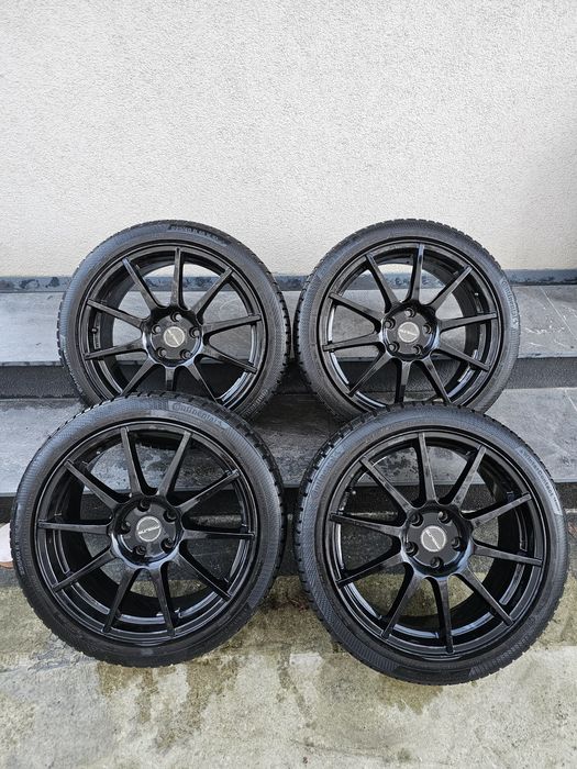 Jante R18 5x112 + Anvelope iarna 225 40 18 - Audi / Volkswagen / Seat