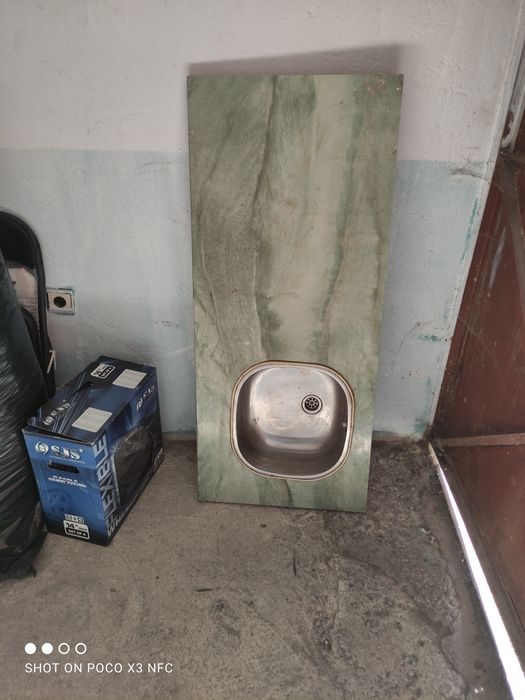 Кухненска мивка с плот 126/56 см