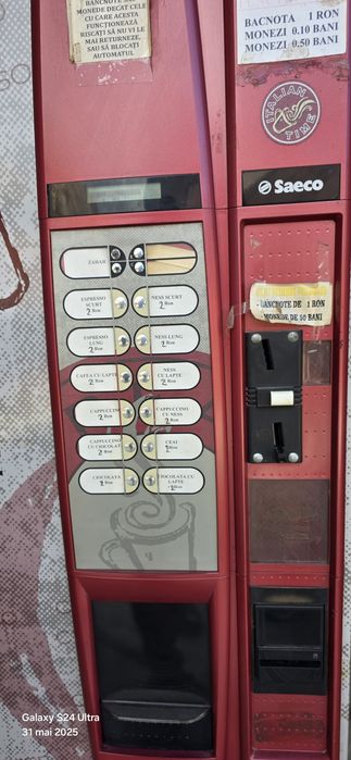 Aparat cafea Saeco stradal cu sisteme de plata incluse