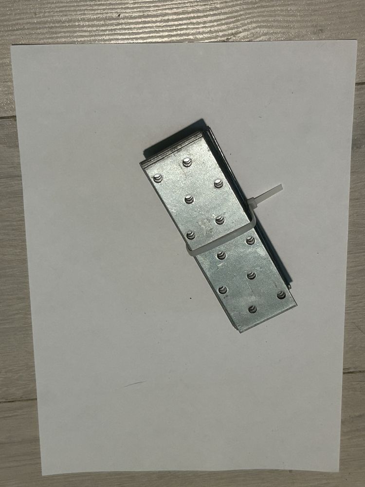Placa perforata pentru lemn 120x40x2.0 mm