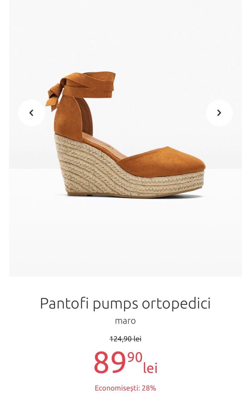 Pantofi pumps ortopedici