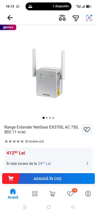 Extender netgear ex3700