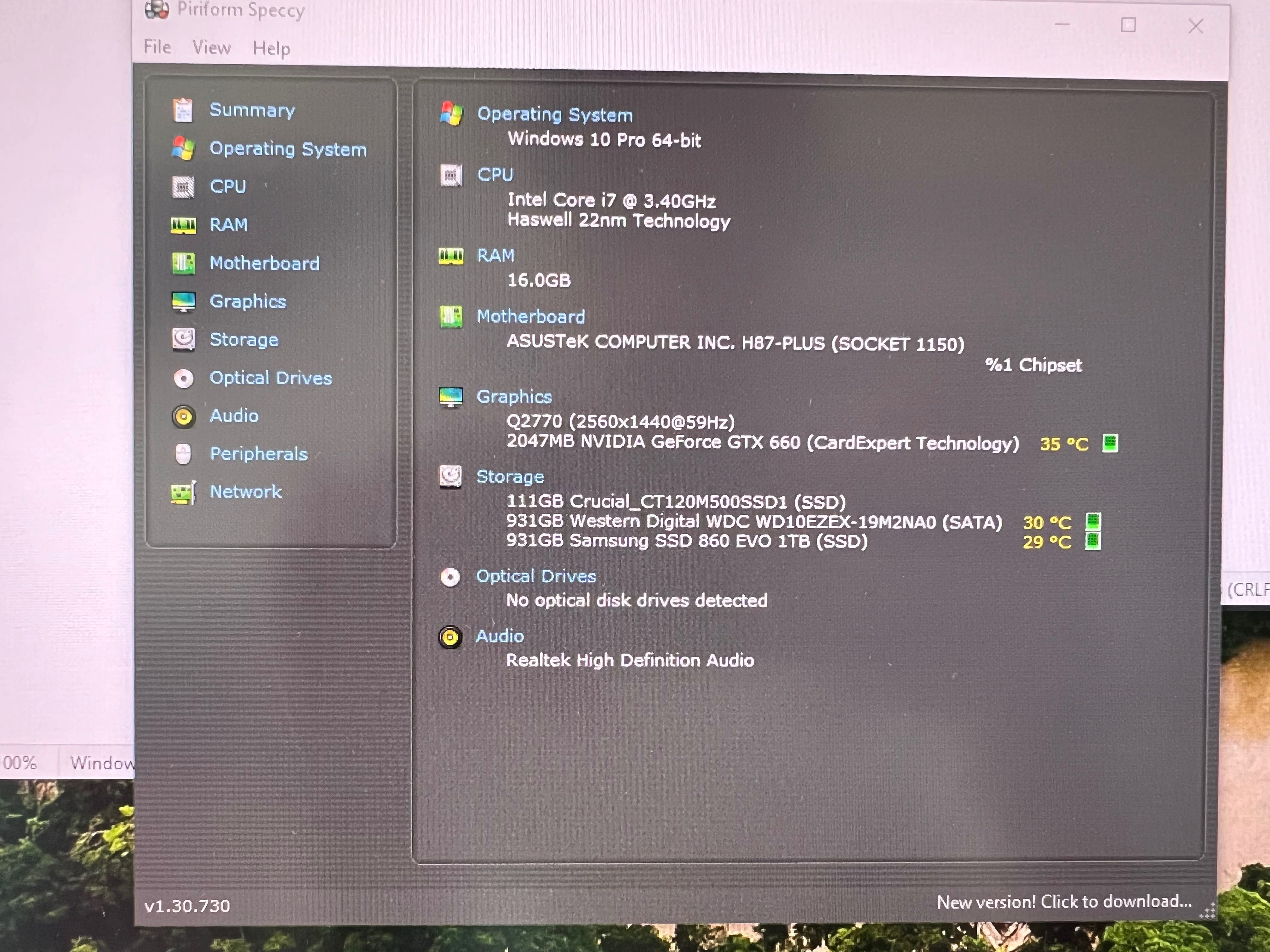 PC Desktop i7-4770 / 16GB RAM / SSD+HDD / GTX 660 – Sistem complet