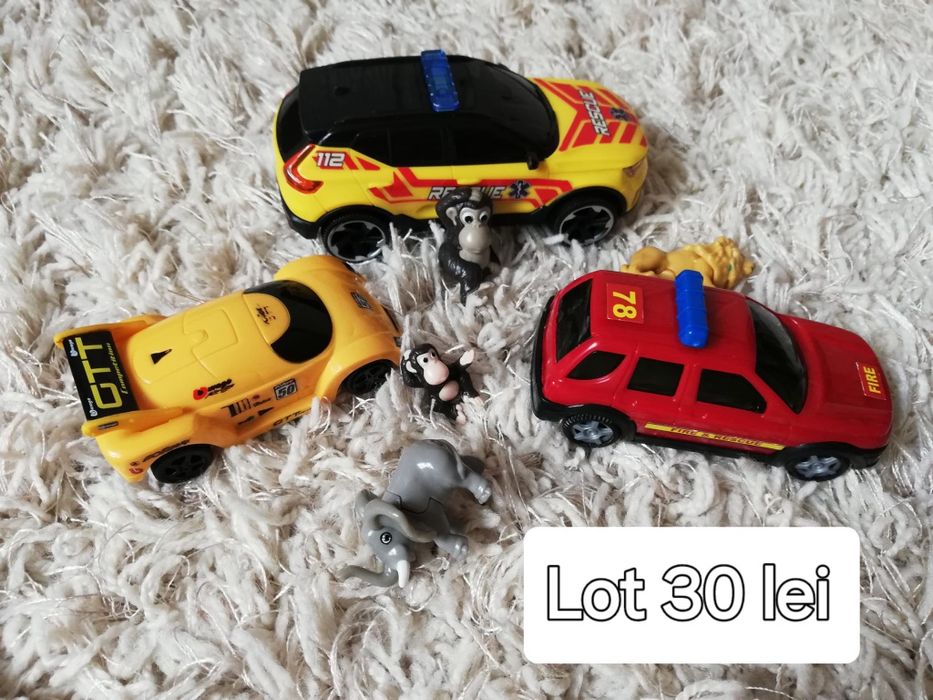 Lot jucarii 30lei tractor tren ambulanta pompieri