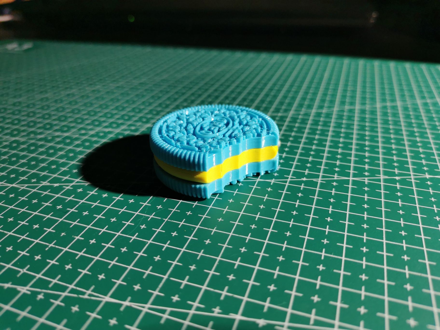 Breloc biscuite Oreo printat 3D