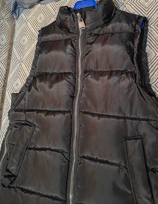 Дамски черен дълъг елек Radis