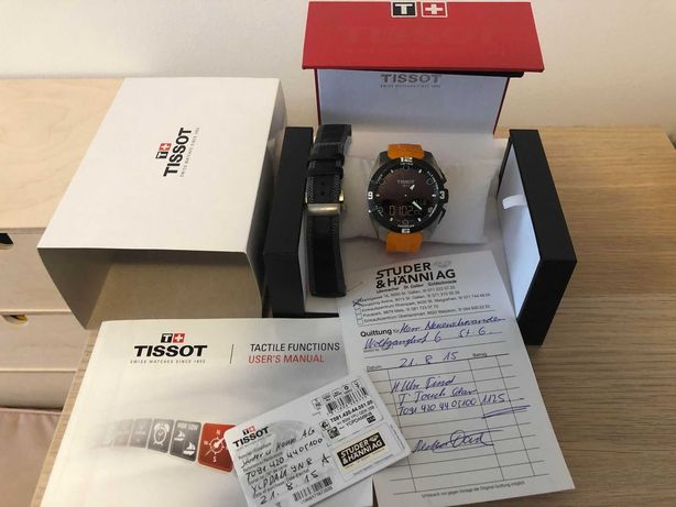 Tissot T-Touch Solar Expert Titanium Orange Strap