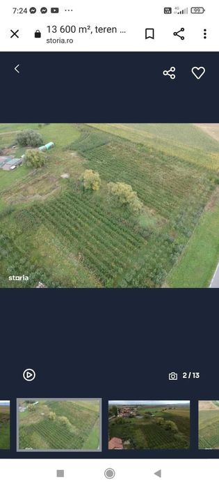 Teren intravilan 13600 mp