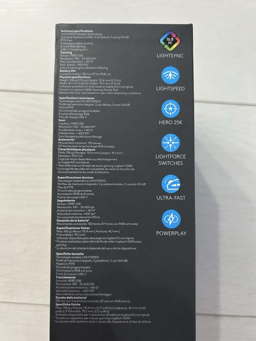 Mouse gaming Logitech Lightspeed G502 X Plus