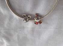 Charm talisman Mickey 50 lei Minnie 70 lei  pt brățară Pandora argint