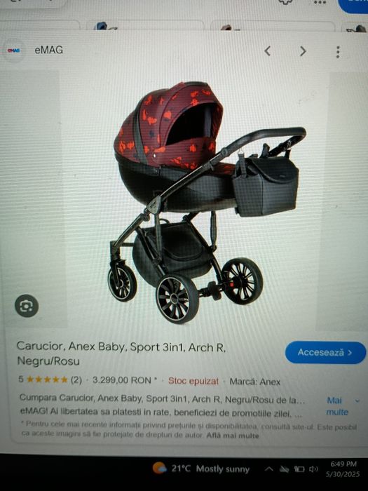 Cărucior copii Anex Baby...