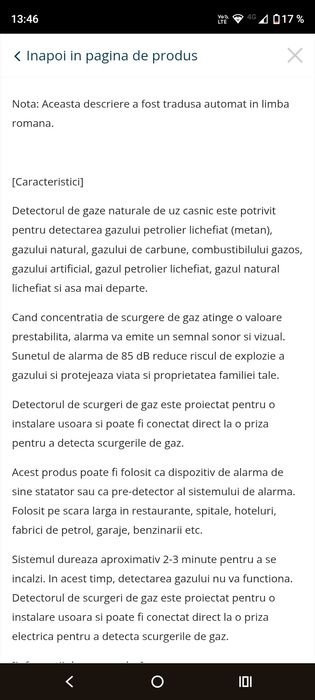 Detector de gaze naturale, LLWL, Plastic, Alb