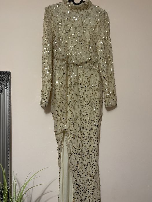 Rochie de seara aurie marimea M