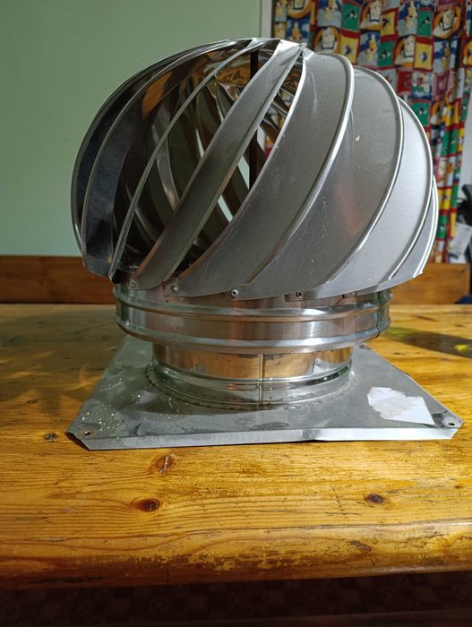 Въртяща се шапка за комин с планка