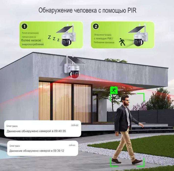 Камера с солнечной панелью 4 МП Петропавловск