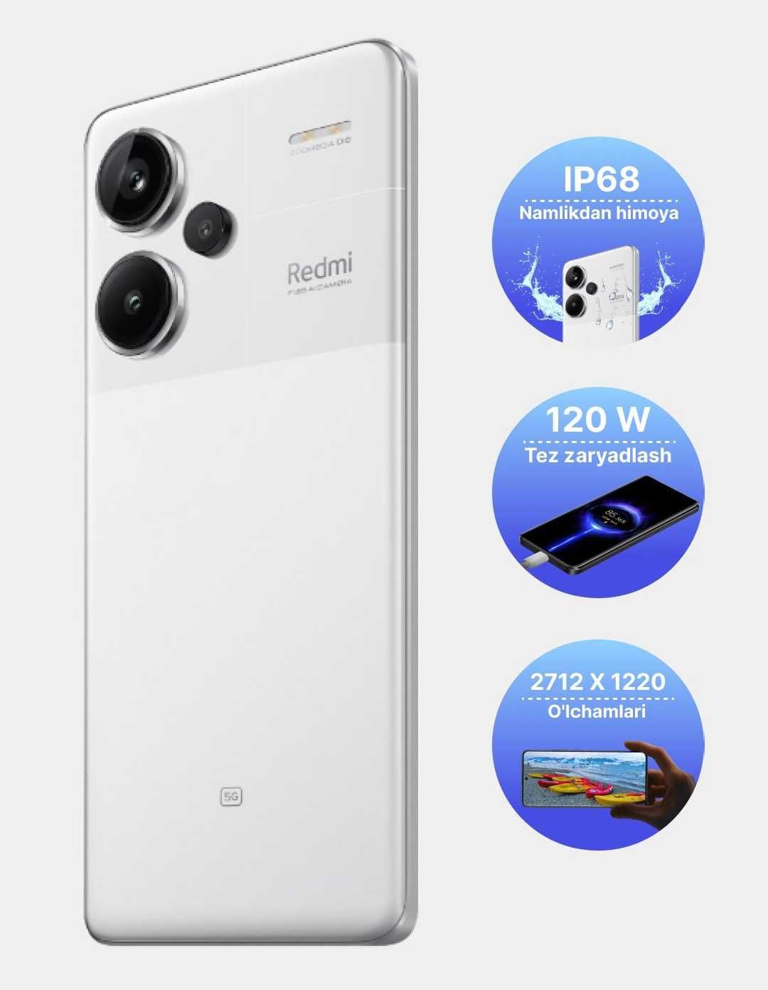 Smartfon Xiaomi Redmi Note 13 pro plus 5G yangi sotiladi