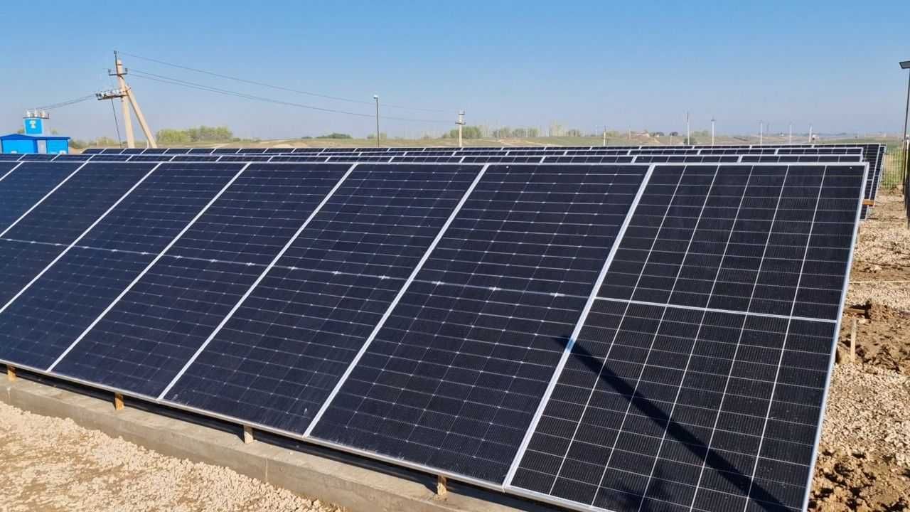 Quyosh panel o'rnatish Установка солнечных панелей