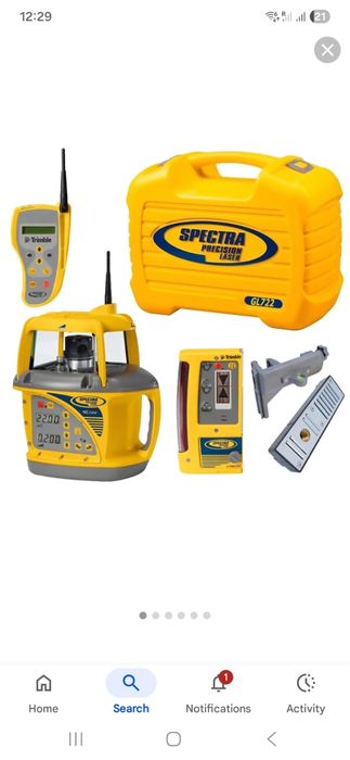 Nivela laser rotativa