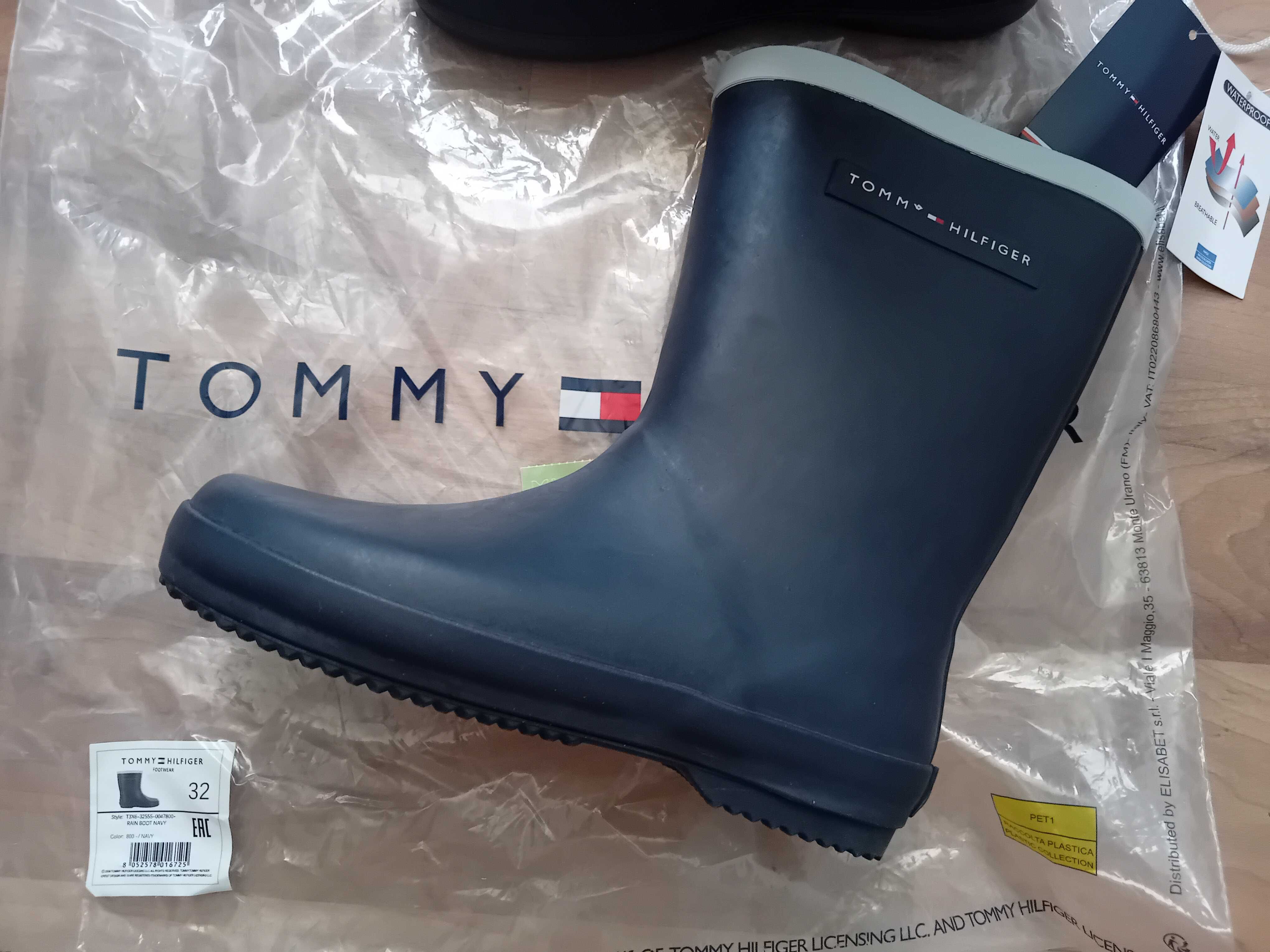 2бр.Tommy Hilfinger N32 гумени ботуши