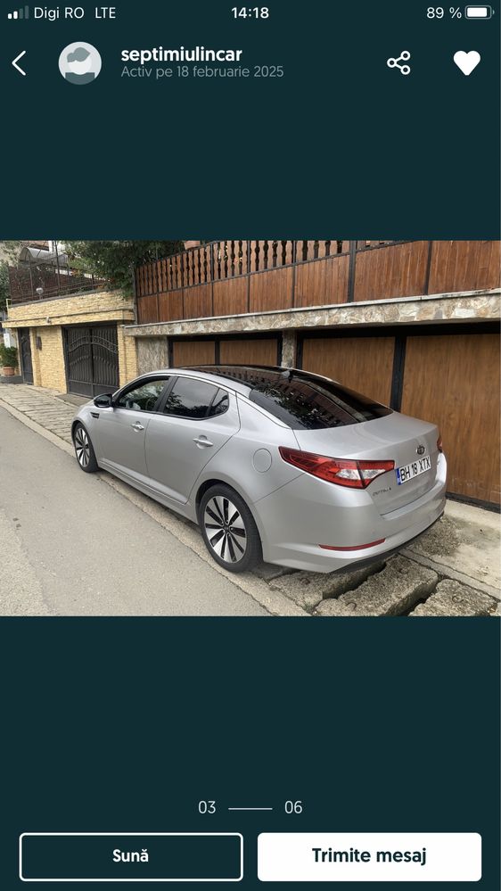 Vand Kia Optima 2014
