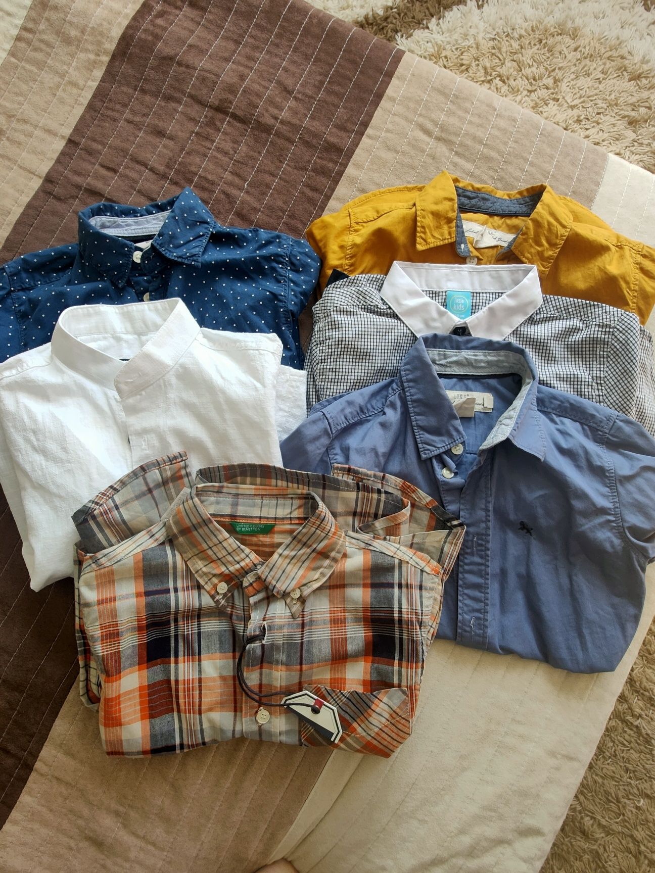 Cămașă Zara, lot h&m, benetton 6-7 ani copii