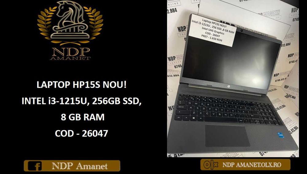 NDP Amanet NON-STOP Bld.Iuliu Maniu 69 LAPTOP HP15S NOU!